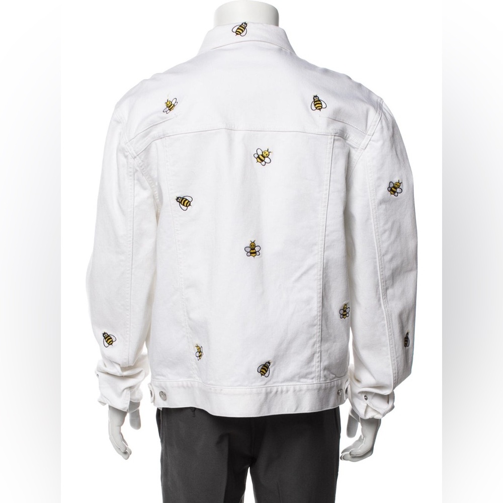 Dior X Kaws White Bee Embroidered Denim Jacket - Picture 4 of 8